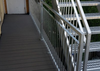 Fabricant d’escalier extérieur, escalier intérieur et rampe d’escalier à Québec - 469 St-Germain - Métal Gilles Allard inc.