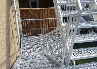 Fabricant escalier métallique extérieur et escalier métallique intérieur à Québec | Métal Gilles Allard