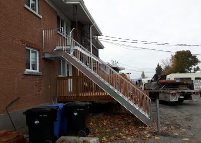 Fabricant escalier métallique extérieur à Lévis - Métal Gilles Allard