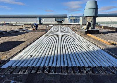 Structure en acier de toiture pour Alcoa - Fabrication de structure métallique et en acier à Québec et Lévis - Metal Gilles Allard