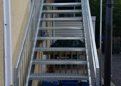 Fabricant d’escalier extérieur, escalier intérieur et rampe d’escalier à Québec - 469 St-Germain - Métal Gilles Allard inc.