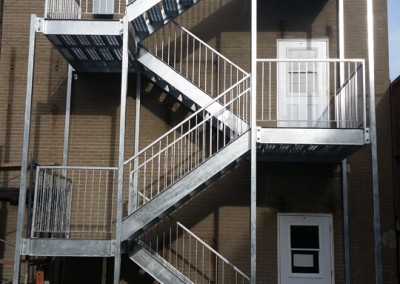 Fabricant escalier métallique extérieur et escalier métallique intérieur à Québec | Métal Gilles Allard