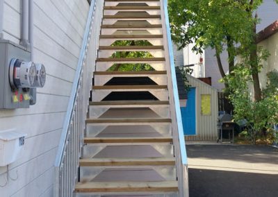 escalier droit sur rue Morand | Metal Gille Allard